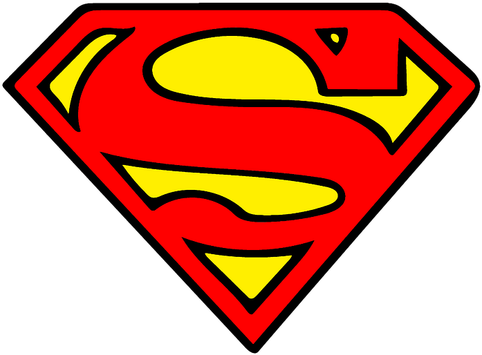Fall Clipart Sticker - Superman Logo (720x720)