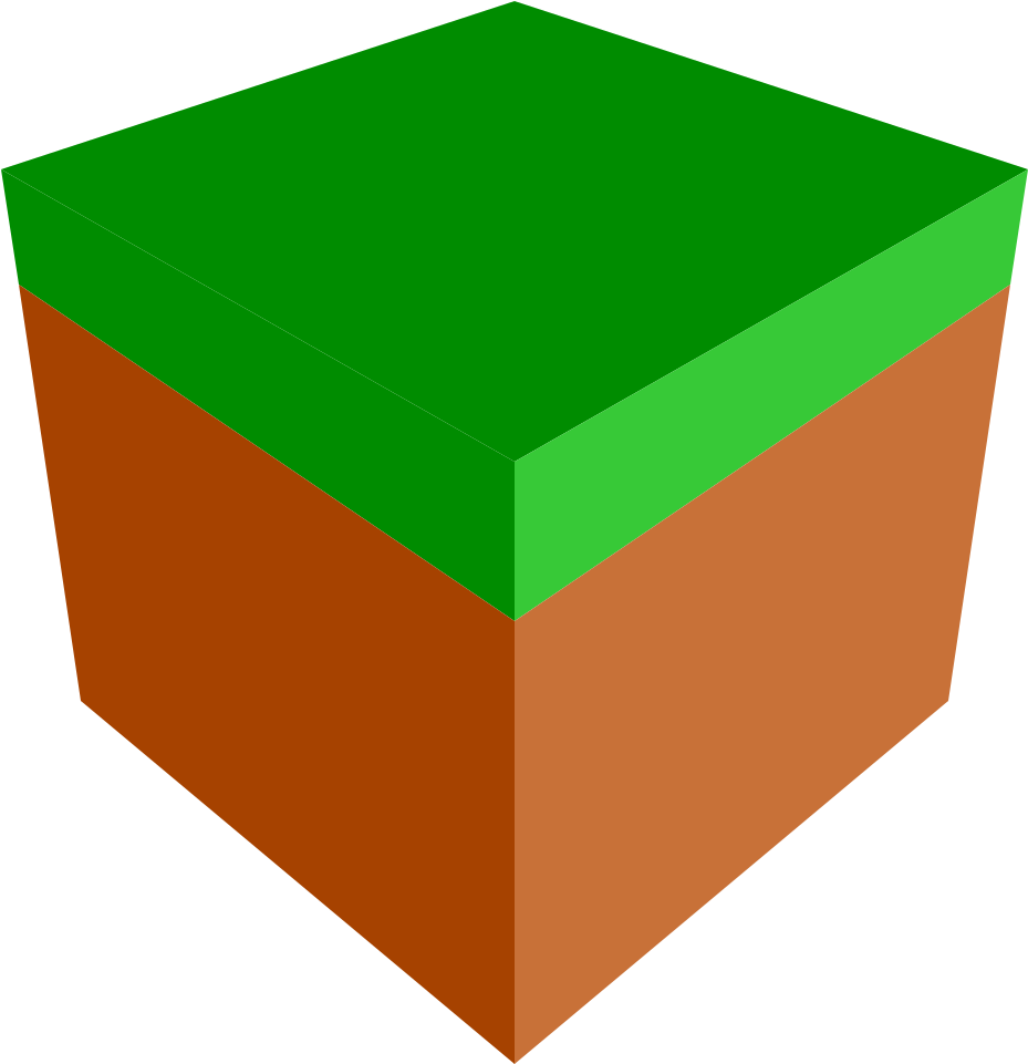 1,024 Pixels - Minecraft Grass Block Simple (1024x1024)