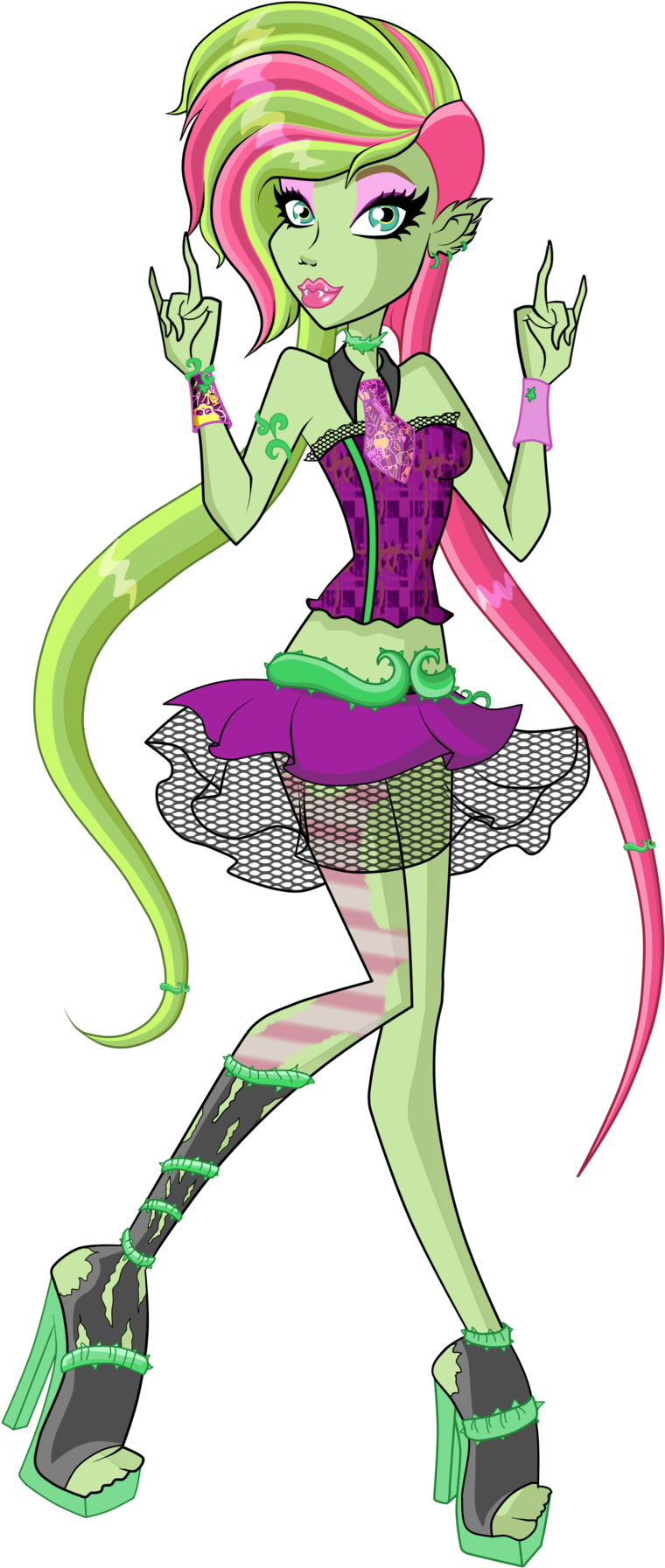 Venus Mcflytrap By Http - Monster High Venus Mcflytrap Fashion (1024x1823)