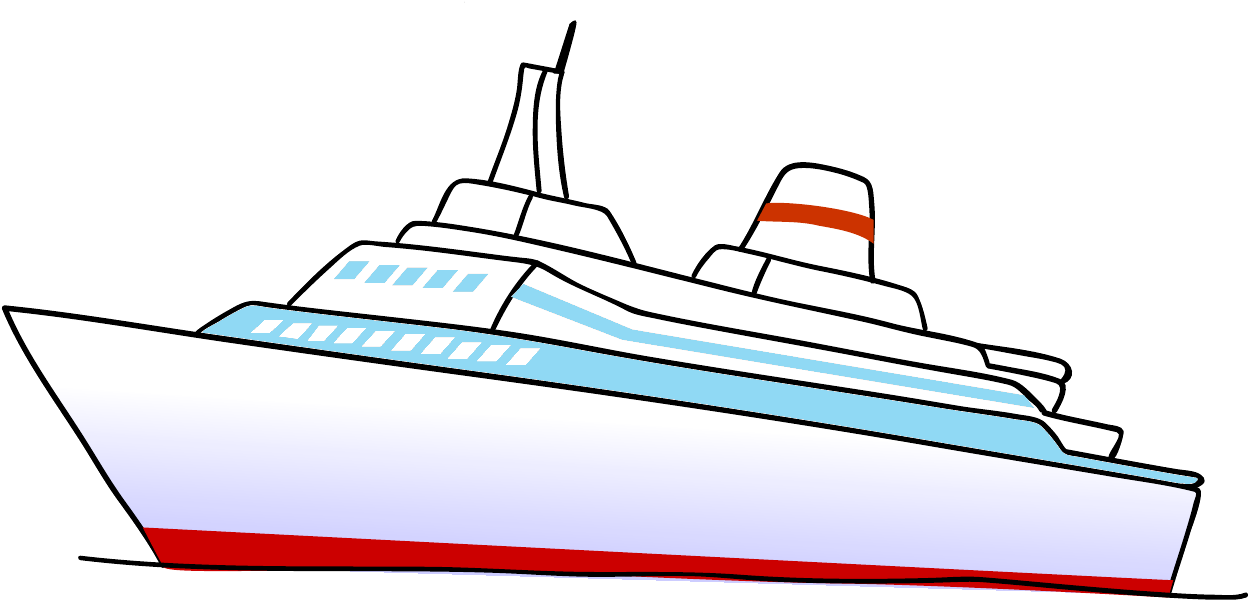 Boat Ship Drawing Clip Art - Drawing (1376x644)