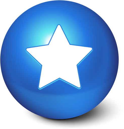 Pixel - Blue Star Icon (512x512)