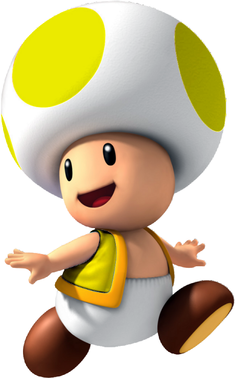 Yellow Toadstool - Toad Mario (484x768)