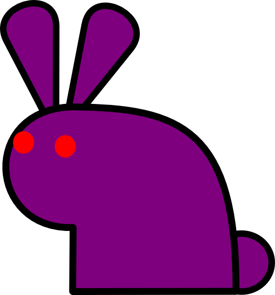 Purple Rabbit (558x599)