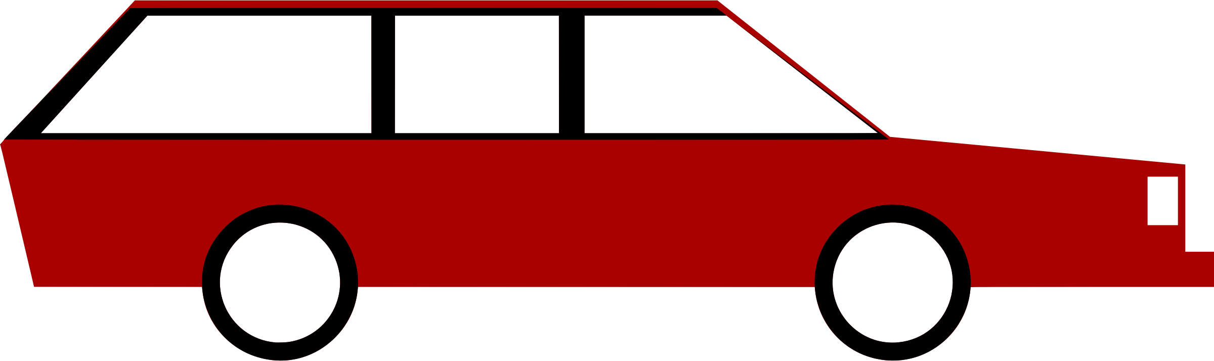 Big Image - Station Wagon Clipart (2521x750)
