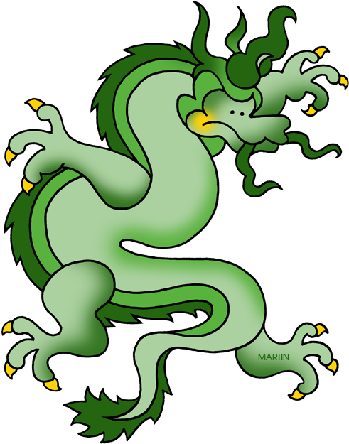 Chinese Dragon - Cartoon (514x648)