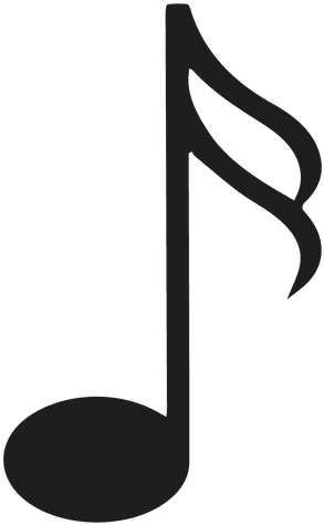 Sixteenth Note Silhouette Illustration - Eighth Note Png (512x512)