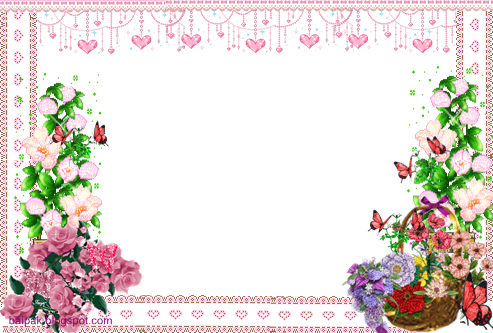 ดู"flower Picture Frame,กรอบรูปดอกไม้ สวยหวานๆ "ทั้งชุด - ورود متحركة لتزيين المواضيع (493x333)