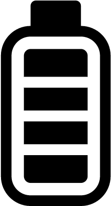 Vertical Full Battery Vector - Scalable Vector Graphics (400x400)