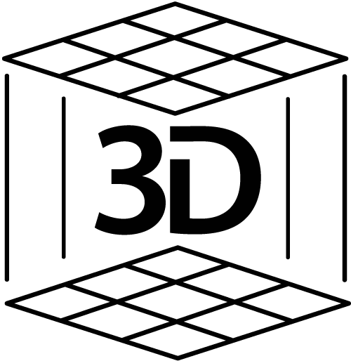 3d Visualisation And Fly Through Icon - 3d Printing (500x514)