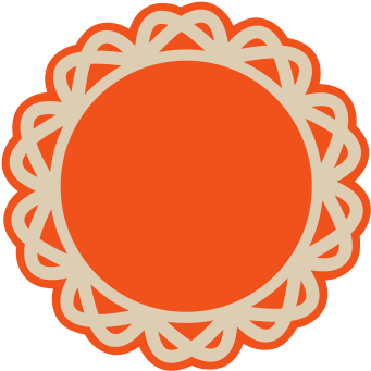 Doily Frame Mat - Circle (349x349)