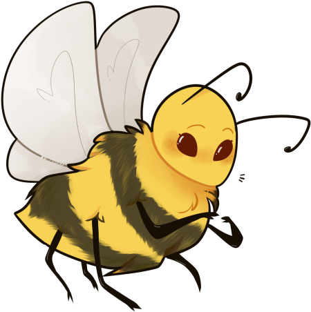Bee-p - Cartoon (500x472)