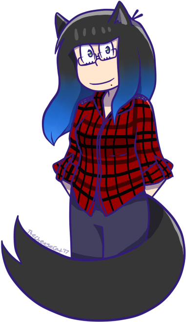 Flannel Is Comfortable By Thecheesecat - Cartoon (464x699)
