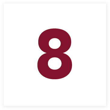 New Romantics Table Number Set Burgundy - Circle (375x376)