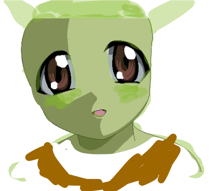 Animu Shrek By Imawrequius - Anime (1073x745)