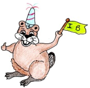 Izzy-beaver Mid - Cartoon (376x365)
