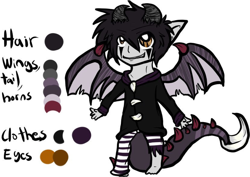 Wyvern Human - Cartoon (850x600)