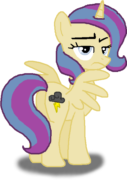 Thunder Cloud By Karithekittykat - Mlp Thundercloud (528x649)