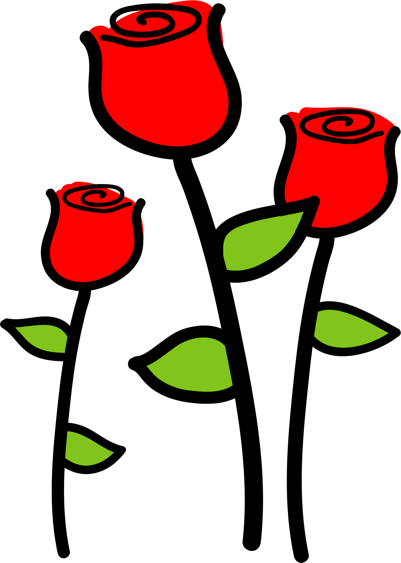Big Image - Λουλουδια Clipart (1372x1925)