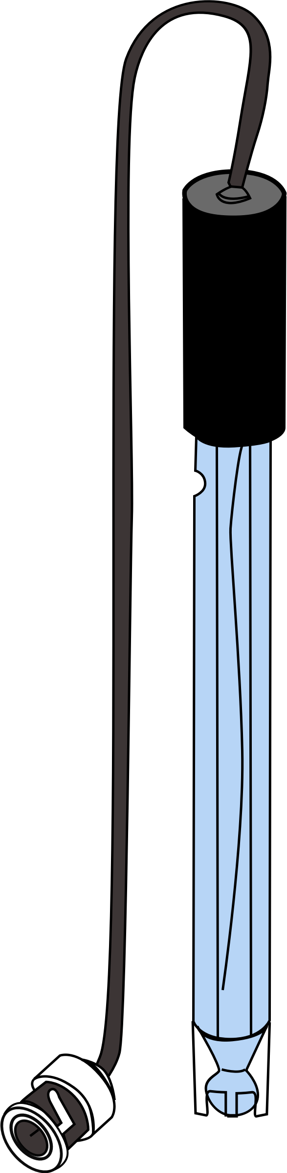 Big Image - Ph Meter Clipart (587x2393)