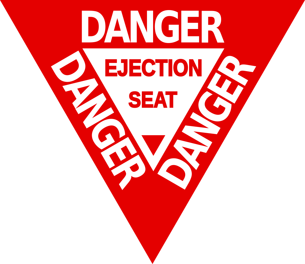 Danger Ejection Seat - Danger Ejection Seat Png (1000x865)