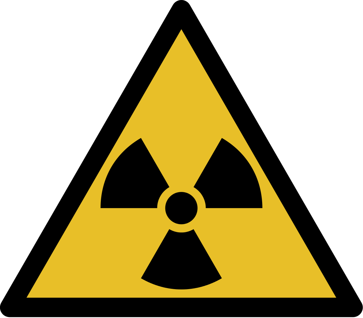 ϒ-rays Are More Efficient Units - Ionizing Radiation Symbol (1170x1024)