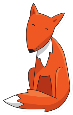 Cunning Fox - Cartoon (800x800)