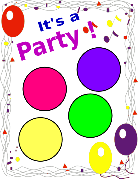Balloons Clip Art (462x597)