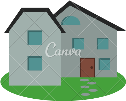 Modern Home Icon - Drawing (550x550)