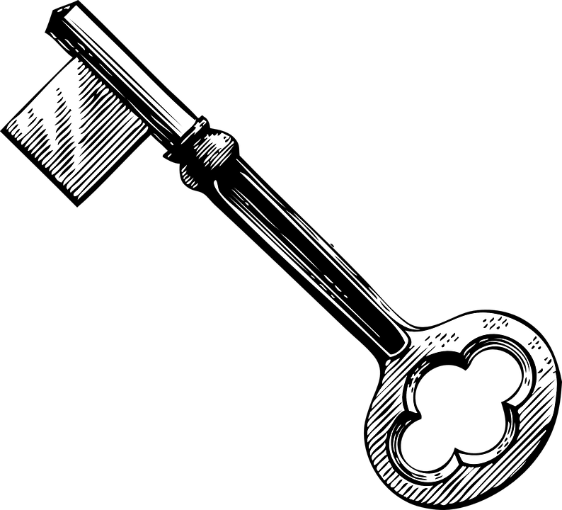 Skeleton Key Clip Art (794x720)