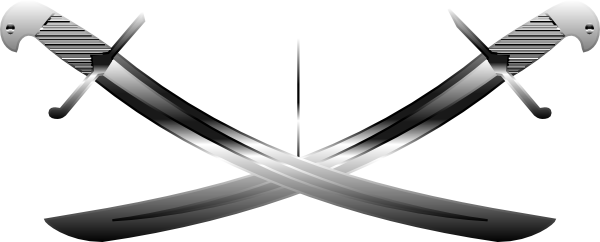 Swords With Transparent Background (600x242)