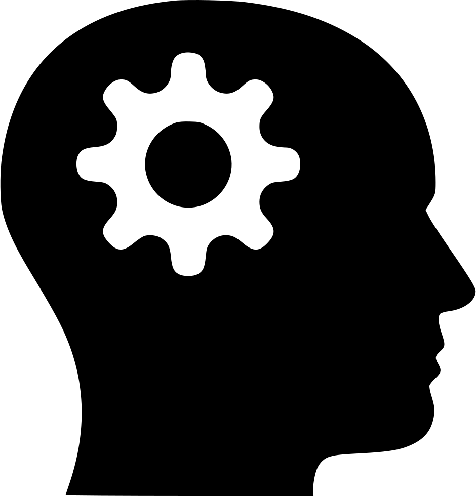 Gear Head Comments - Thinking Icon Vector (940x980)