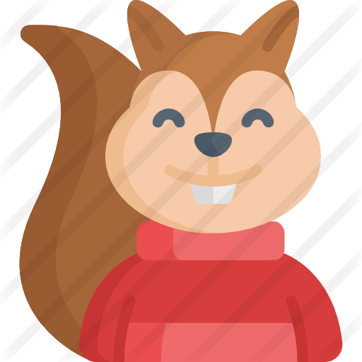 Squirrel - Cartoon (512x512)