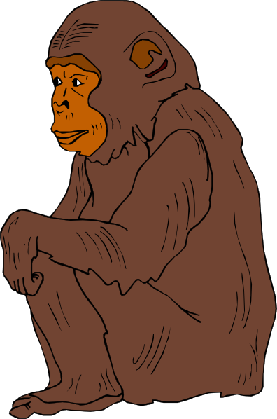 Gorila Clipart (396x598)