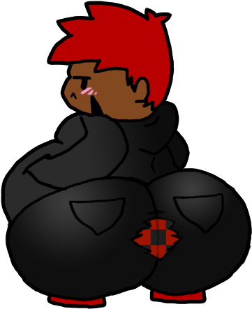 Butt - Cartoon (413x491)
