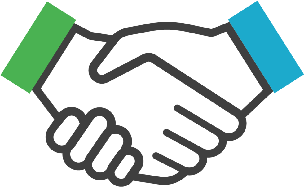 Pc Icons Handshake Partners 2 - Рукопожатие Картинки (1000x629)