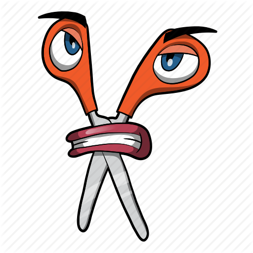 Cartoon Scissors - Scissors Cartoon Clipart (512x512)