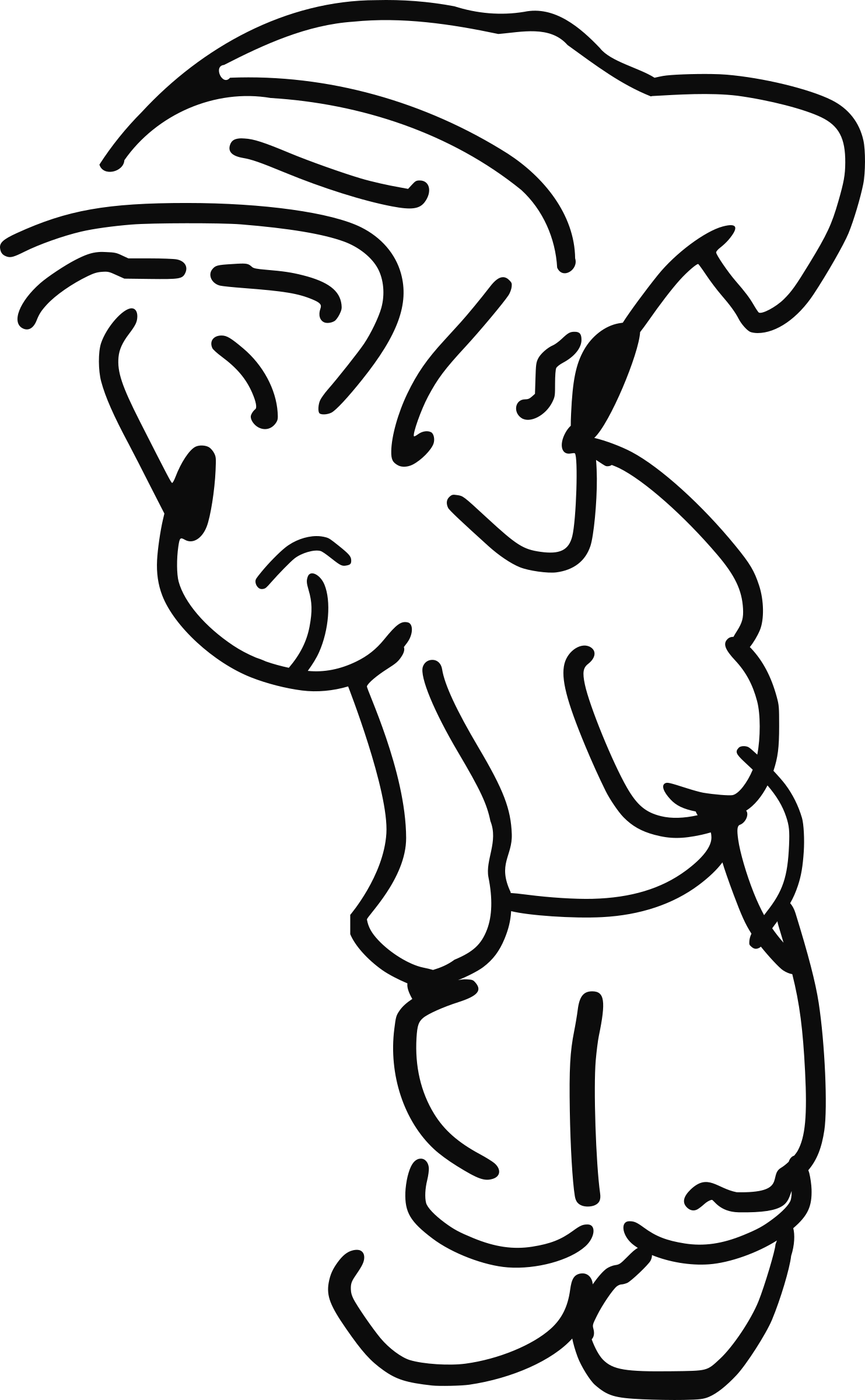 Sad Gablin - Clip Art (1483x2400)