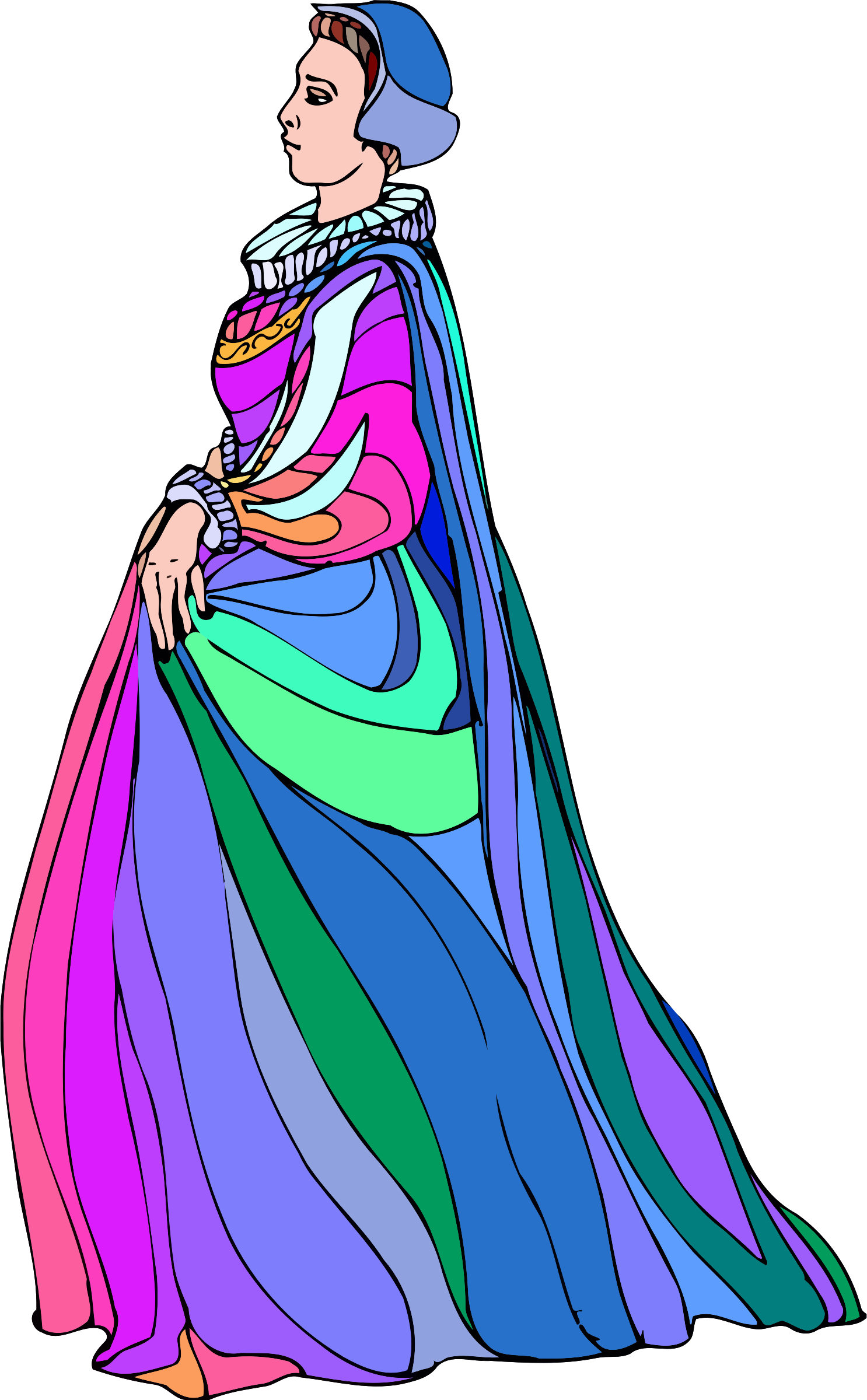 Medium Image - Countess Clipart (1486x2400)