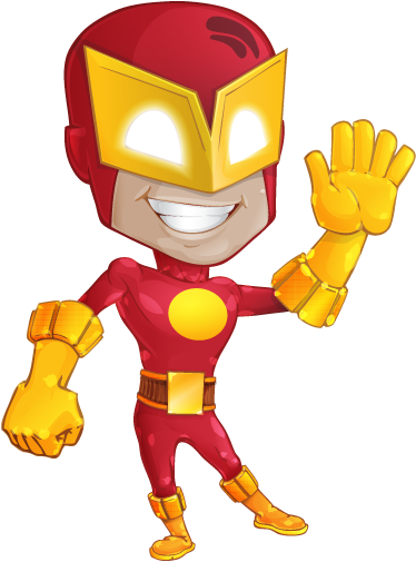Wall Color - Superhero Vector (374x505)