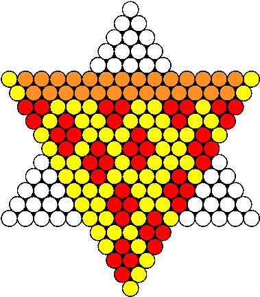 Stuffed Crust Pizza Perler Bead Pattern / Bead Sprite - Pony Bead Star Patterns (398x451)