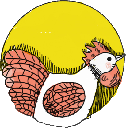 Chicken No Text - Cartoon (448x463)