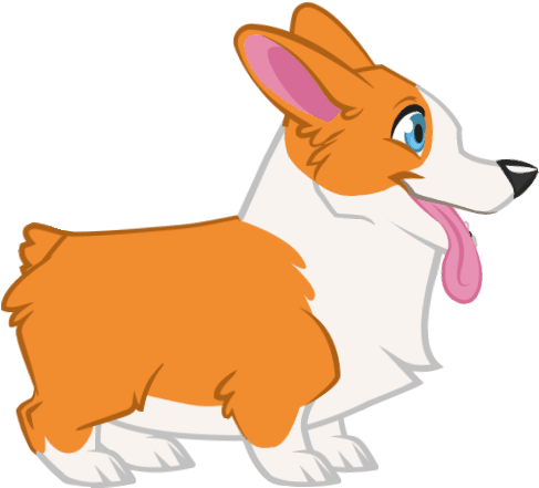 Corgi Original - Illustration (491x450)