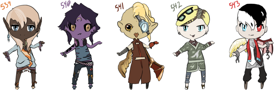 Dav#d40 5 4 Adoptz Batch - Cartoon (1024x367)