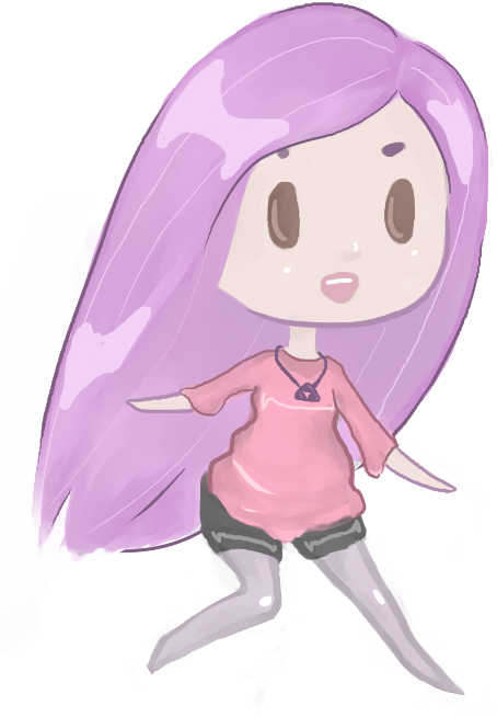 Lavender Chibi - Cartoon (537x693)