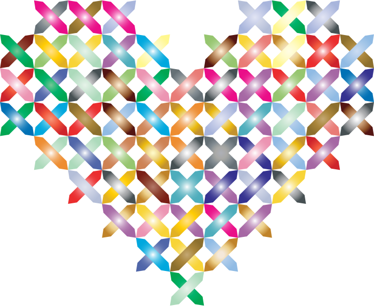 Medium Image - Corazon De Corazones De Colores (756x620)