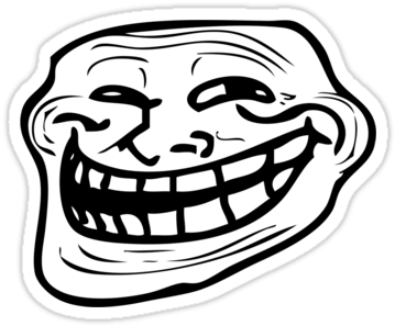 Meme Stickers - Troll Face (375x375)