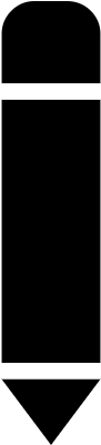 Pen Black Vertical Interface Symbol Vector - Pen (400x400)