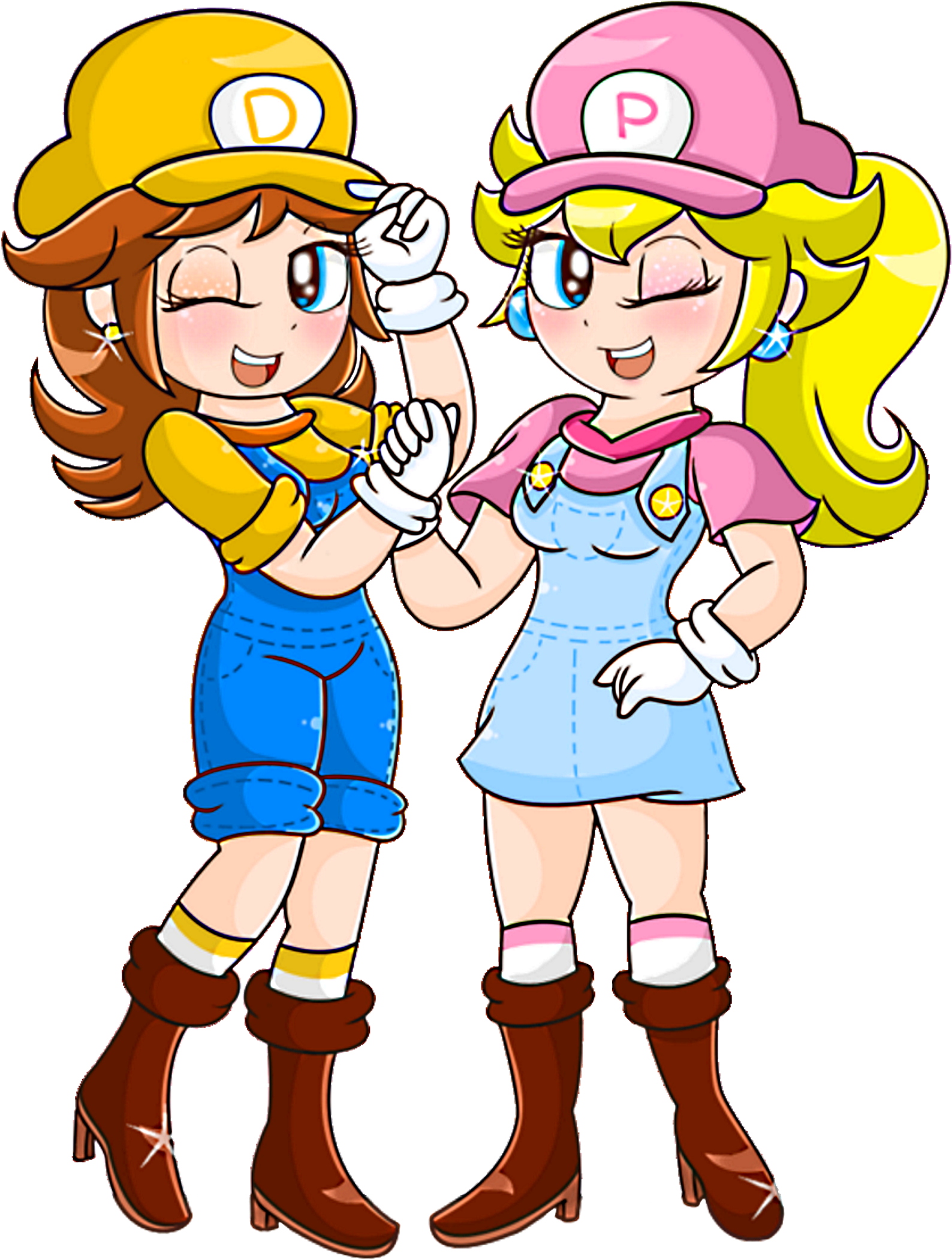 Super Princess Sisters - Cartoon (1609x2115)