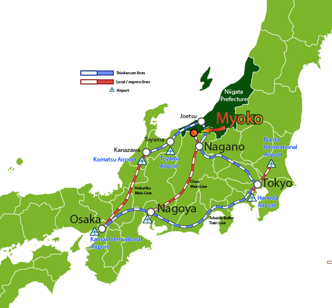 Japan Map - Mount Kusatsu Shirane Map (666x618)