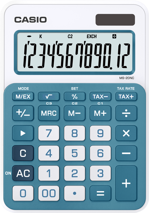 Casio Calculator Ms-20nc - Casio Ms 20nc Bu (700x700)